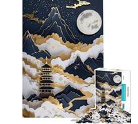 Puzzle da 1000 pezzi per ragazzi puzzle D con paesaggio di pagoda giapponese testurizzato difficile e stimolante un'opera d'arte gioco divertente adatto a persone dai 14 anni in su (38x26cm)