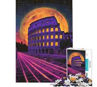 Puzzle da 1000 pezzi per ragazzi puzzle del Colosseo di Roma puzzle retrò gioco rilassante ma divertente e spiritoso per compleanno Natale (dimensioni 38x52cm)
