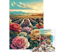 Puzzle da 1000 pezzi per ragazzi puzzle della Valle delle Rose bulgara puzzle per adulti gioco per famiglie sfida impegnativa regalo antistress (dimensioni 38x26cm)