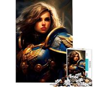 Puzzle da 1000 pezzi per ragazzi puzzle dell'Impero dei Cavalieri d'Oro e dei Guerrieri divertente attività da fare a casa sfida impegnativa gioco pratico per ragazzi dai 14 anni in su (50x75cm)