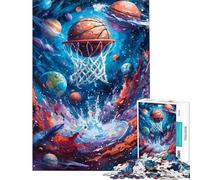 Puzzle da 1000 pezzi per ragazzi puzzle di Space Jam a tema basket giochi per famiglie divertimento assicurato ideale come regalo per tutta la famiglia (dimensioni 38x52cm)
