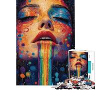 Puzzle da 1000 pezzi per ragazzi puzzle "Donna Arcobaleno" per ragazzi migliora la memoria lista dei desideri con Babbo Natale ottimo regalo per i giocatori 38x26cm