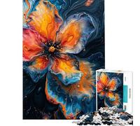 Puzzle da 1000 pezzi per ragazzi puzzle floreale celeste puzzle per adulti giochi rilassanti ma divertenti e spiritosi ideale come regalo per tutta la famiglia (dimensioni 38x52cm)