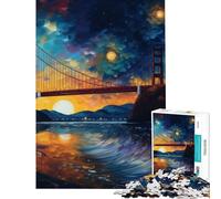 Puzzle da 1000 pezzi per ragazzi puzzle "Gate d'Oro Stellata" 1000 pezzi decorazione per la casa giocattolo decorazione da parete offerta come regalo per tutta la famiglia (38x52cm)