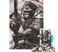 Puzzle da 1000 pezzi per ragazzi puzzle Gorilla Samurai giocattoli educativi giochi educativi idee regalo educative (dimensioni 50x75cm)