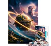 Puzzle da 1000 pezzi per ragazzi puzzle "Guardiano Celeste" difficile e stimolante un'opera d'arte gioco divertente adatto a persone dai 14 anni in su (38x26cm)