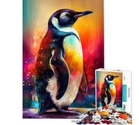 Puzzle da 1000 pezzi per ragazzi puzzle "I pinguini socievoli" puzzle per adulti giochi rilassanti ma divertenti e spiritosi ideale come regalo per tutta la famiglia (dimensioni 50x75cm)