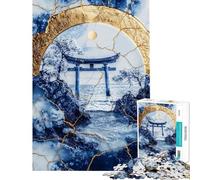 Puzzle da 1000 pezzi per ragazzi puzzle Kintsugi con paesaggio marino puzzle per adulti giochi per famiglie decorazione per la casa regalo di compleanno (dimensioni 50x75cm)