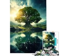 Puzzle da 1000 pezzi per ragazzi puzzle "L'albero della vita estivo" divertente attività da fare a casa gioco impegnativo e pratico per ragazzi dai 14 anni in su (38x26cm)