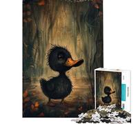 Puzzle da 1000 pezzi per ragazzi puzzle "L'anatroccolo nero incantato" giochi divertenti decorazione per la casa attività divertenti da fare in casa (dimensioni 38x26cm)
