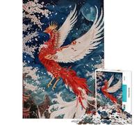 Puzzle da 1000 pezzi per ragazzi puzzle leggendario Fenice Giappone puzzle per adulti giochi divertenti decorazione murale stimola l'esercizio mentale (dimensioni 50x75cm)