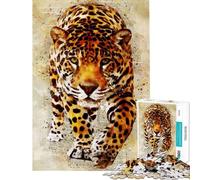 Puzzle da 1000 pezzi per ragazzi puzzle leopardato per adulti giochi per famiglie schema di assemblaggio offerta come regalo per tutta la famiglia (dimensioni 38x26cm)