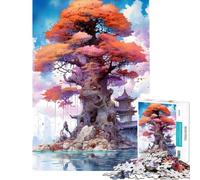 Puzzle da 1000 pezzi per ragazzi puzzle mistico con grande albero per adulti gioco pratico per passare il tempo durante le vacanze ideale come regalo (dimensioni 50x75cm)