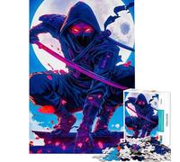 Puzzle da 1000 pezzi per ragazzi puzzle Ninja al chiaro di luna gioco rompicapo taglio di precisione ideale per compleanni e Natale (dimensioni 50x75cm)