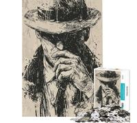 Puzzle da 1000 pezzi per ragazzi puzzle "Pensieri da gentiluomini" gioco rilassante per adulti divertimento in famiglia ideale per compleanni e Natale (dimensioni 50x75cm)