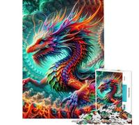 Puzzle da 1000 pezzi per ragazzi puzzle Quantum Dracoscale Enigma giocattolo puzzle decorazione da parete modello da assemblare regalo antistress (dimensioni 38x52cm)