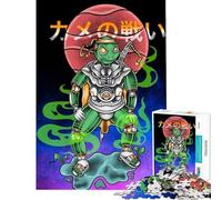 Puzzle da 1000 pezzi per ragazzi puzzle Samurai Tartaruga Guerriero puzzle per adulti giochi rilassanti ma divertenti e spiritosi ideale come regalo per tutta la famiglia (dimensioni 50x75cm)