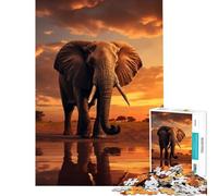 Puzzle da 1000 pezzi per ragazzi puzzle Savannahs Majesty gioco pratico e stimolante giocattolo regalo di compleanno decorazione per la casa (dimensioni 38x52cm)
