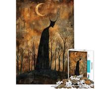 Puzzle da 1000 pezzi per ragazzi puzzle Sentinella al chiaro di luna puzzle per adulti giochi per famiglie decorazione per la casa regalo di compleanno (dimensioni 38x52cm)