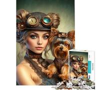 Puzzle da 1000 pezzi per ragazzi puzzle Steampunk Sojourn attività divertenti da fare a casa decorazione murale gioco pratico per ragazzi dai 14 anni in su (38x52cm)