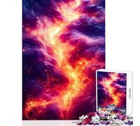 Puzzle da 1000 pezzi per ragazzi puzzle "Tempesta di fuoco celeste" gioco interattivo da 1000 pezzi regalo di compleanno attività per la famiglia (38x52cm)