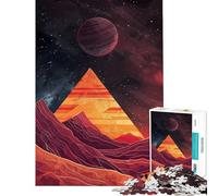 Puzzle da 1000 pezzi per ragazzi puzzle triangolare stellare per adulti gioco pratico taglio di precisione attività divertenti da fare a casa (dimensioni 38x26cm)