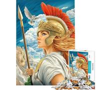 Puzzle da 1000 pezzi per ragazzi raffigurante Atena la dea della guerra Puzzle per adulti giochi per famiglie con schema di assemblaggio gioco stimolante regalo (dimensioni 50x75cm)