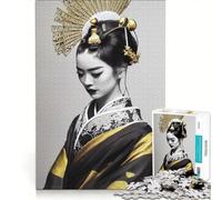 Puzzle da 1000 pezzi per ragazzi, raffigurante geisha e samurai femminili Gioco pratico, ideale per divertirsi in famiglia e perfetto come decorazione da scrivania 50x75cm