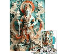 Puzzle da 1000 pezzi per ragazzi raffigurante il dio Indra dell'induismo ideale per adulti e famiglie Gioco divertente per migliorare la memoria e da fare a casa (dimensioni 38x52cm)