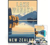 Puzzle da 1000 pezzi per ragazzi, raffigurante il lago Wanaka in Nuova Zelanda, gioco educativo, attività divertenti da fare in casa, per rafforzare l'amore tra le coppie 50x75cm