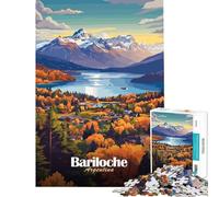 Puzzle da 1000 pezzi per ragazzi raffigurante il paesaggio di Bariloche Argentina Un gioco impegnativo che stimola l'analisi e la logica adatto a ragazzi dai 14 anni in su (50x75cm)