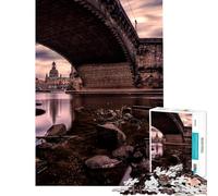 Puzzle da 1000 pezzi per ragazzi raffigurante il ponte Augustusbrücke Augustus Bridge di Dresda Germania ideale per compleanni e Natale Un'opera d'arte Giochi rilassanti per ragazzi dai 14 anni in su
