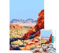Puzzle da 1000 pezzi per ragazzi raffigurante il Red Rock Canyon del Nevada Un'opera d'arte che stimola la mente ideale per la decorazione domestica e come gioco pratico per ragazzi dai 14 anni in su