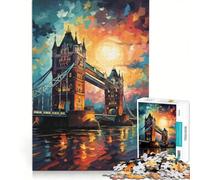 Puzzle da 1000 pezzi per ragazzi raffigurante il Tower Bridge ideale come decorazione da parete regalo di compleanno o da scrivania 50x75cm