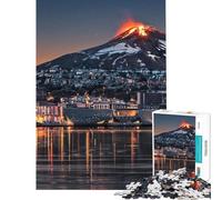 Puzzle da 1000 pezzi per ragazzi raffigurante il vulcano di Dundee un giocattolo antistress ideale come regalo di compleanno per amici e familiari (dimensioni: 38x52cm)