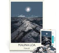 Puzzle da 1000 pezzi per ragazzi raffigurante il vulcano Mauna Loa, gioco educativo, regalo di compleanno, collezione d'artista, opera d'arte 38x52cm