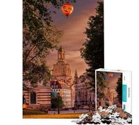 Puzzle da 1000 pezzi per ragazzi raffigurante la Chiesa di Nostra Signora di Dresda Germania Puzzle per adulti gioco pratico taglio di precisione attività divertenti da fare a casa (50x75cm)