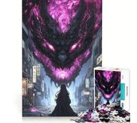 Puzzle da 1000 pezzi per ragazzi, raffigurante la città del drago giapponese, un gioco pratico che stimola l'analisi e la logica, ideale anche come decorazione da scrivania 50x75cm