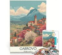 Puzzle da 1000 pezzi per ragazzi, raffigurante la città storica di Gabrovo Un gioco pratico, divertente e spiritoso, ideale come regalo di compleanno o per occasioni speciali 50x75cm