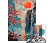 Puzzle da 1000 pezzi per ragazzi raffigurante la Dama della Cascata ideale per adulti e famiglie con un disegno da assemblare Un'ottima idea regalo per tutta la famiglia (dimensioni: 38x52cm)