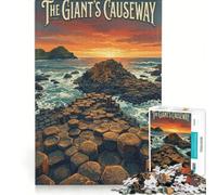 Puzzle da 1000 pezzi per ragazzi raffigurante la Giant's Causeway ideale per rilassarsi divertirsi a casa compleanni e altre occasioni 38x52cm