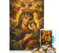 Puzzle da 1000 pezzi per ragazzi raffigurante la Madonna del Perpetuo Soccorso decorazione murale divertente e spiritosa ideale come regalo di compleanno o per occasioni speciali 50x75cm