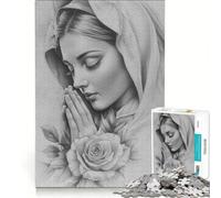 Puzzle da 1000 pezzi per ragazzi raffigurante la Madre Maria un gioco impossibile difficile e stimolante compleanno e Natale 38x26cm