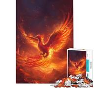 Puzzle da 1000 pezzi per ragazzi raffigurante la maestosa fenice che rinasce un gioco interattivo ed educativo ideale come regalo per uomini e donne e per la decorazione della casa (50x75cm)