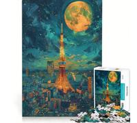 Puzzle da 1000 pezzi per ragazzi raffigurante la Torre di Tokyo Giappone un'opera d'arte da parete un regalo di compleanno o da scrivania 38x52cm