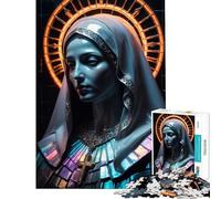 Puzzle da 1000 pezzi per ragazzi raffigurante la Vergine Maria Aiuta ad allenare la mente Gioco impegnativo ma rilassante adatto a partire dai 14 anni (38x52cm)