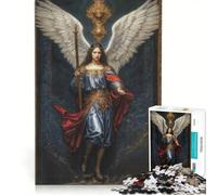 Puzzle da 1000 pezzi per ragazzi raffigurante l'Arcangelo Raffaele, giocattolo decorativo da parete, per divertimento in famiglia, per rafforzare l'amore tra le coppie 50x75cm