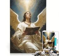 Puzzle da 1000 pezzi per ragazzi, raffigurante l'Arcangelo Uriel nella luce divina Un gioco pratico, divertente e spiritoso, perfetto come regalo di compleanno o per occasioni speciali 38x26cm
