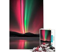 Puzzle da 1000 pezzi per ragazzi raffigurante l'aurora boreale su montagne e lago Giocattoli educativi giochi didattici idee regalo educative (dimensioni 38x26cm)