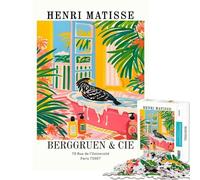 Puzzle da 1000 pezzi per ragazzi raffigurante l'uccello nella vasca da bagno di Henri Matisse Divertimento artistico a casa attività creative giochi rilassanti per la casa adatto a partire dai 14 anni